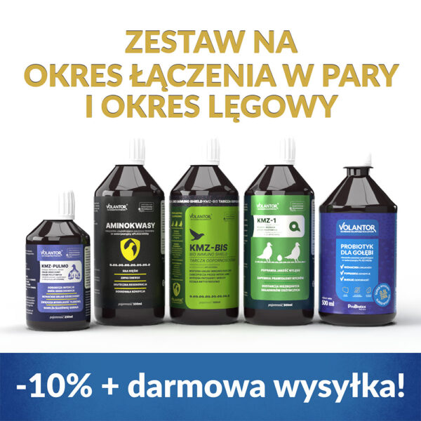 Zestaw suplementów VOLANTOR – na okres łączenia w pary i lęgi gołębi