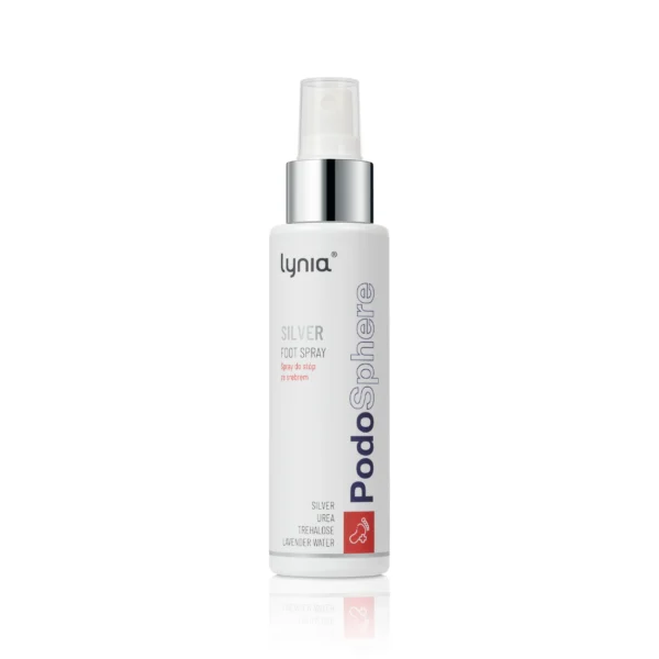 Spray do stóp ze srebrem, trehalozą i mocznikiem (Lynia)
