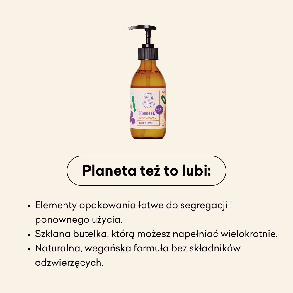 Bombelek - naturalne mydło w płynie od 1. dnia życia 300ml 4 Szpaki - obrazek 7