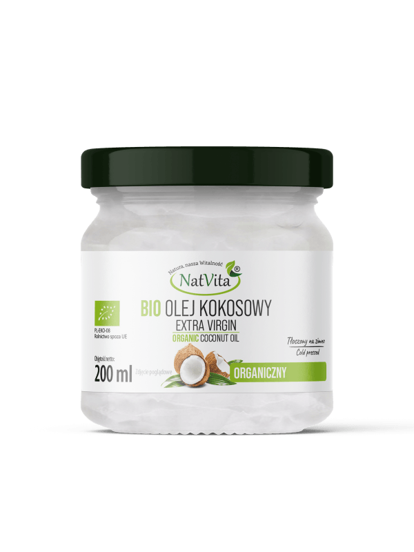 Olej Kokosowy BIO Extra Virgin 200ml Natvita