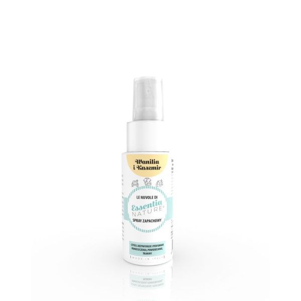 Odświeżacz w sprayu do tkanin i wnętrz o zapachu Wanilia i Kaszmir 50ml Essentia Nature